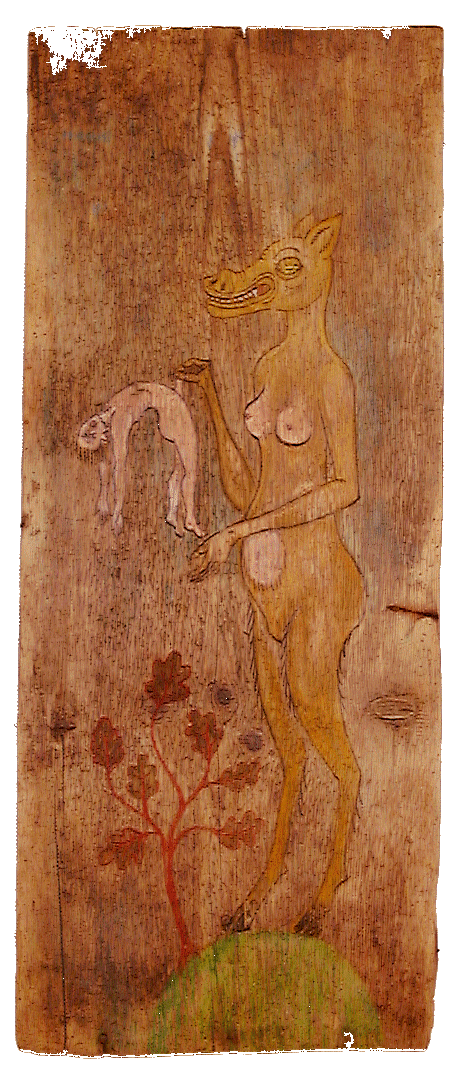 The Prick Twitcher 75 x 31 cm, acrylic on wood